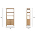 Nolan - Bookcase With Lower Cabinet - Natural