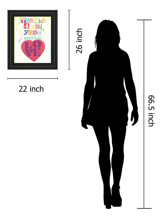 Must Be Love Il By Tom Frazier - Framed Print Wall Art - Red