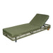 Outdoor Chaise Lounge With Wheels, 5 Position Adjustable Backrest