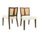 Mid Century Rattan Dining Chair Without Arms Set