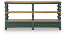 Finnworth - Console Sofa Table - Blue / Brown