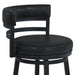 Titana - Swivel Barstool - Black Finish