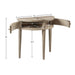Vintage Inspired Storage Console Table With Fluted Doors