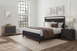 3 Drawer Nightstand With USB - Black