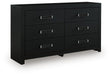 Maeling - Six Drawer Dresser
