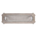Northville - Sofa Table - Clear Glass & Antique Silver