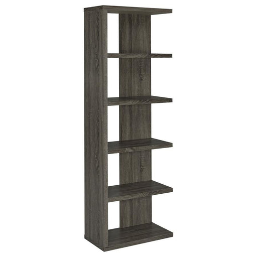 Harrison - 5-Tier Bookcase - Weathered Gray Sacramento Furniture Store Furniture store in Sacramento