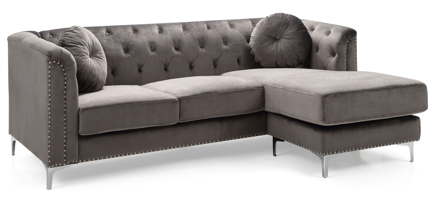 Soft Velvety Micro Suede Sofa Chaise