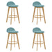 Vera - Upholstered Wood Counter Height Barstool
