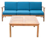 Perla - 3 Seater Sofa And Table Set