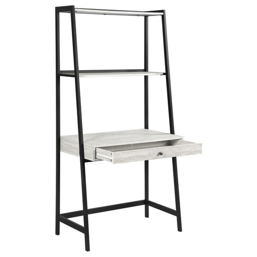 Pinckard - 3 Piece Ladder Desk Set - Gray Stone And Black Sacramento Furniture Store Furniture store in Sacramento