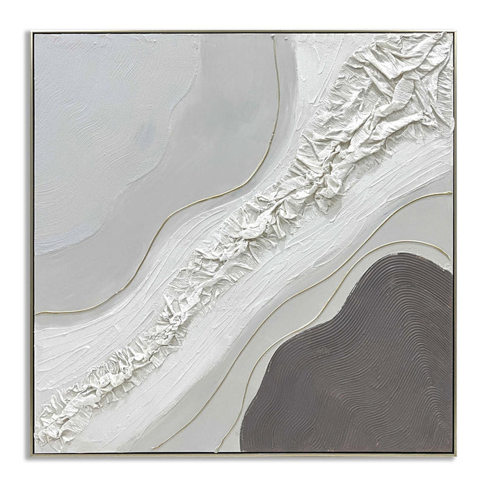Ivory Ridge Flow - 40" x 40" Framed Wall Art