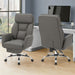Office Chair With Adjustable Height, Armrests, Ergonomic Design - Dark Gray