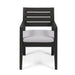 Outdoor 6 Seater Dining Set With Bench - Dark Gray / Light Gray