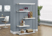 Bookshelf, Bookcase, Etagere, 5 Tier, Office, Glossy Contemporary & Modern - White