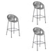 Acapulco - Indoor Outdoor Steel Bar Stool With Rope Set