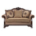 Chateau De Ville - Loveseat With 3 Pillows (Same Lv01589) - Fabric & Espresso