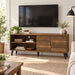 Amidon - TV Stand, With 2 Storage Shelves And 1 Cabinet