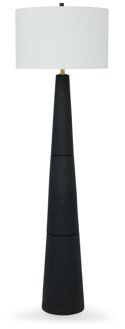 Hallburg - Black - Poly Floor Lamp Sacramento Furniture Store Furniture store in Sacramento
