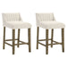 Fauna - Modern Transitional Wood Counter Height Kitchen Bar Stool