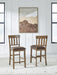 Urbinforte - Upholstered Barstool (Set of 2) - Light Brown