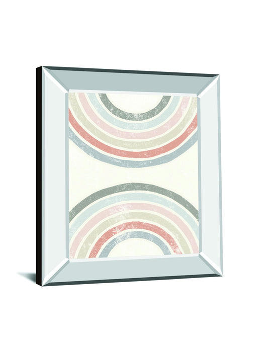 Over The Rainbow I By Moira Hershey - Mirror Framed Print Wall Art - White