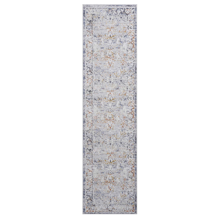 Payas - 2' X 8' Traditional Runner Rug - Ivory / Gray