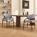 Contemporary Upholstered Dining Chairs With Metal Legs (Set of 2)