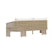 Driftbay - Powder Coated Metal Outdoor Conversation Set With Cushions
