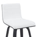 Vienna - Modern Counter Height Swivel Bar Stool - Black Brushed Wood Frame