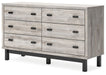 Vessalli - Black / Gray - Six Drawer Dresser Sacramento Furniture Store Furniture store in Sacramento