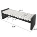 Upholstered Bench With Rolled Cushions - Black / Beige