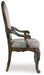 Maylee - Dining Upholstered Arm Chair (Set of 2) - Dark Brown