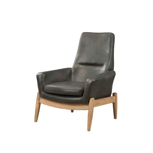 Dolphin - Accent Chair - Black Top Grain Leather Sacramento Furniture Store Furniture store in Sacramento