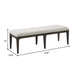 Upholstered Bench - Brown