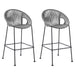 Acapulco - Indoor Outdoor Steel Bar Stool With Rope Set