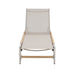 Hargrove - Outdoor Patio Aluminun Chaise Lounge, Outdoor Mesh Seat - Natural / Silver