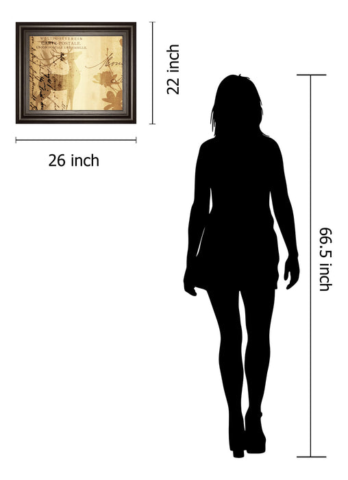 Letter I By F. Leal - Framed Print Wall Art - Beige