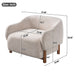 Modern Accent Chair With Recessed Arms And Tight Back