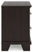 Covetown - Two Drawer Night Stand - Dark Brown