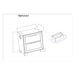 Callisie - Nightstand With Wireless Charging Top - Brown