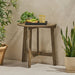 Outdoor Half Round Folding Acacia Wood Bistro Table