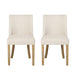 Classic Fabric Dining Chair (Set of 2) - Beige