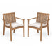 Patio Dining Chair, Comfortable Waterproof Seating (Set of 2)