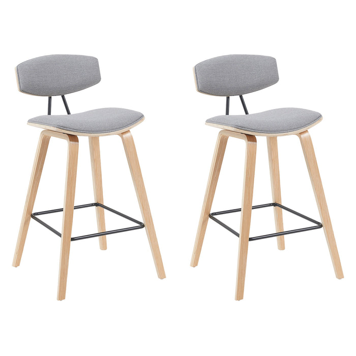 Fox - Swivel Counter Height Stool - Light Brown