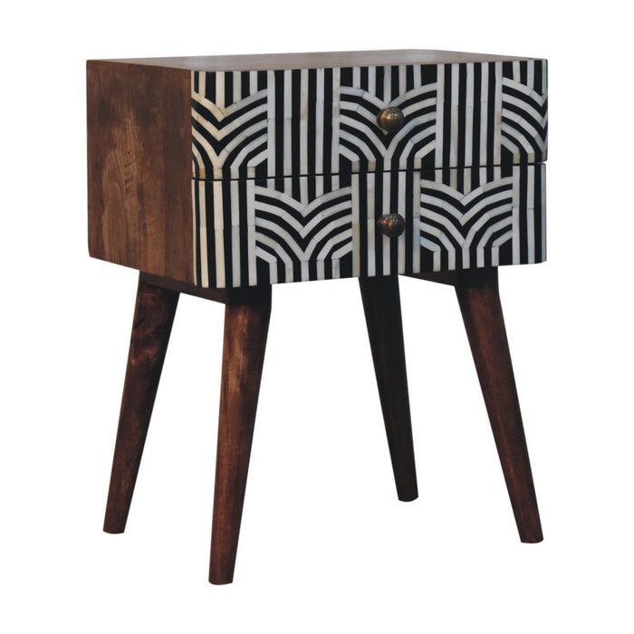 Edessa Bone Inlay Bedside