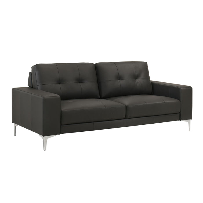Faelin - Leather Sofa With Tufted Back