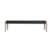 Camino - Indoor Outdoor Dining Bench - Eucalyptus Wood And Charcoal Rope