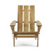 Outdoor Foldable Adirondack Chair With Slat Back - Natural