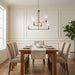 Timeless - 6 Lights Chandelier With Clear Ribbed Satin - Antique Brass / Clear / Gold
